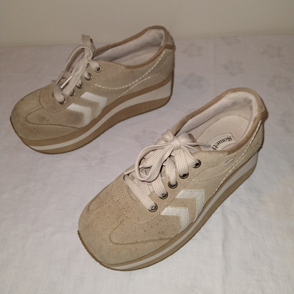 90s Skechers Somethin' else sneaker platform tan